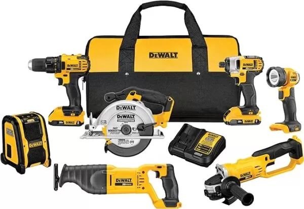 KIT COMBINADO DE 7 FERRAMENTAS DEWALT